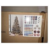 Shatterproof ornament coll 76 ct blue blush