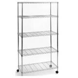 Seville 5- tier steel wire shelving