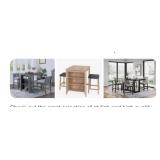 Walker wood counter height 4 stools & table