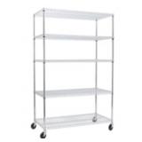 Seville 5-tier steel wire shelving