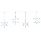 9-function LED snowflake lights 10 ct cool white