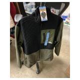 Eddie Bauer mixed media fleece jacket L