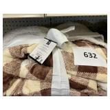 Plush blanket 106inx90in