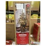 4 ft tall Pre-lit Decorative topiary