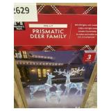 Pre-lit Prismatic deer family