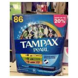 Tampax pearl 86 tampoons