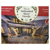 Pre-lit Animated deer family