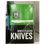 White plastic knives 600ct