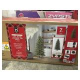 Pre-lit 7ft Slim Linden fir tree