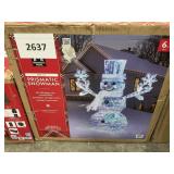 Pre-lit Prismatic snowman