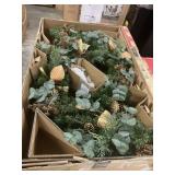 48in Pre-lit Holiday wreath w/ bells