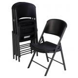 Lifetime black 4 ct folding chairs