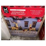 Pre-lit animated deer family 3pcs