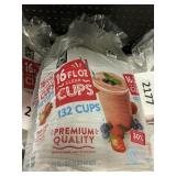16 fl oz clear cups 132 ct