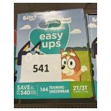Pampers easy ups 2T-3T  144 underwear