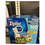 Ziploc half gallon freezer 160 bags