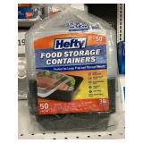 Hefty food storage containers 50pcs