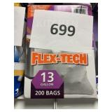 Kitchen flex tech 13 gal 200 bags