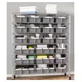 Seville extra wide 7-tier 21 bin rack