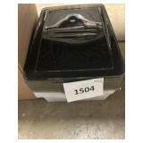 4 ct clear totes w/ gray lids