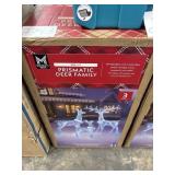 Pre-lit prismatic deer family 3pcs