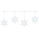 9-function LED snowflake lights 10 ct cool white