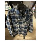 Eddie Bauer flannel hoodie XS