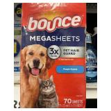 Bounce mega sheets 210 ct