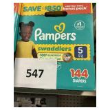 Pampers 144 diapers size 5