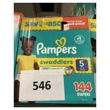 Pampers 144 diapers size 5