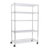Seville 5-tier steel wire shelving