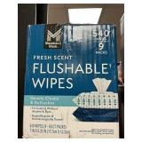 Flushable wipes 540 ct