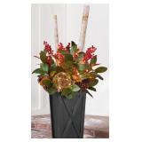 Pre-lit 4ft Decorative topiary red berries