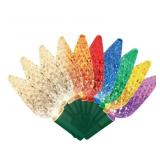 5-Function LED C6 lights 150ct warm white-multi