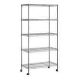 Seville 5-tier steel wire shelving