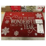 Holiday door mat