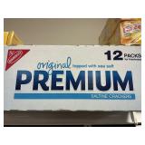Premium saltine crackers 12 packs