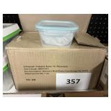 Plastic food storage set 24pcs