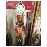 6ft tall Pre-lit musical nutcracker