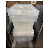 Clear totes & lids 7 ct