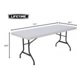 Lifetime 6 ft fold in half table