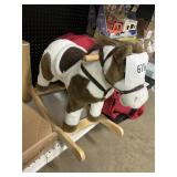 Animated plush rocking horse
