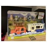 Bluey family camping cookout