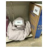 Quilted comforter & shams- unknown size