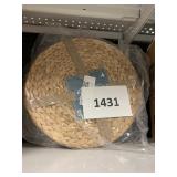 Handwoven natural placemats 4 ct