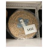 Handwoven natural placemats 4 ct