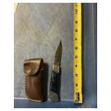 Fixed blade knife handmade Damascus steel