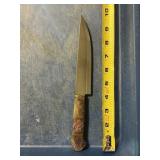 Fixed blade knife handmade Damascus steel