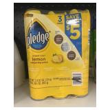 Pledge lemon 3-9.7oz