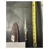 Fixed blade knife handmade Damascus steel